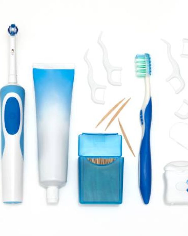 Dental equipment against a white background.